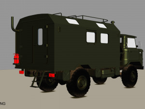 gaz 66 kung Modelo 3D
