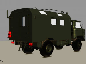 gaz 66 kung 3D Model