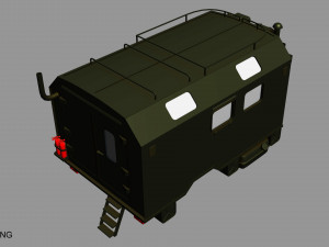 gaz 66 kung Modelo 3D