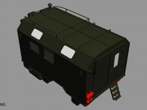 gaz 66 kung 3D Model