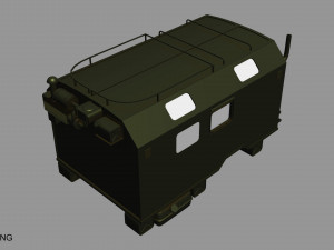 gaz 66 kung Modelo 3D