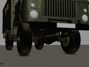 gaz 66 kung Modelo 3D