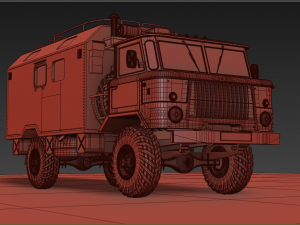 gaz 66 kung Modelo 3D