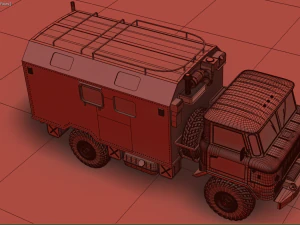 gaz 66 kung 3D Model