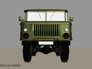 gaz 66 petrol-oil tanker 3D Model