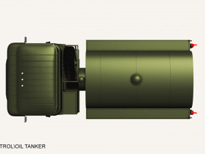 gaz 66 petrol-oil tanker 3D Model