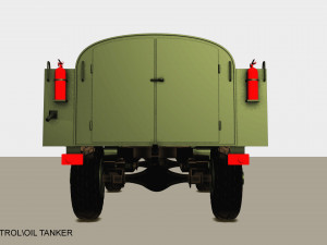 gaz 66 petrol-oil tanker 3D Model