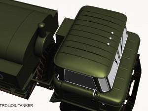 gaz 66 petrol-oil tanker 3D Model