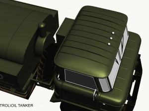 gaz 66 petrol-oil tanker 3D Model