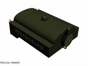 gaz 66 petrol-oil tanker 3D Model