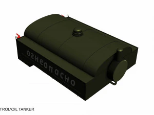gaz 66 petrol-oil tanker 3D Model