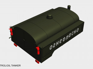 gaz 66 petrol-oil tanker 3D Model