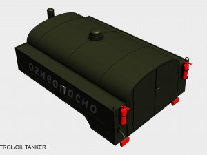 gaz 66 petrol-oil tanker 3D Model