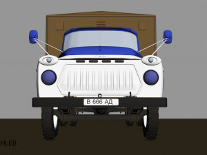 gaz 53 hleb Model 3D