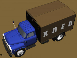 gaz 53 hleb Model 3D