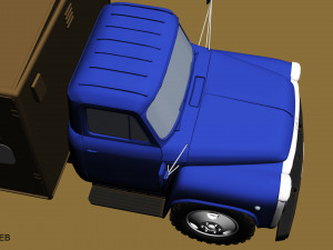 gaz 53 hleb Model 3D