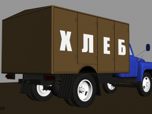 gaz 53 hleb Model 3D