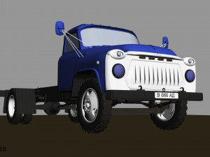 gaz 53 hleb Model 3D