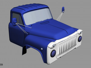 gaz 53 hleb Model 3D