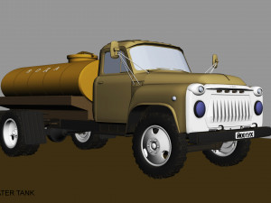gaz 53 water tank 3D Model