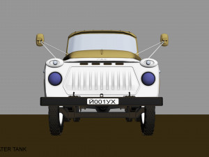 gaz 53 water tank 3Dモデル