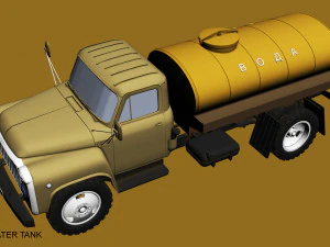 gaz 53 water tank 3D Model