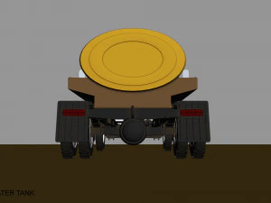 gaz 53 water tank 3D Model