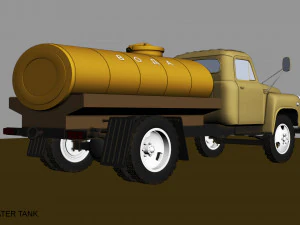 gaz 53 water tank 3D Model