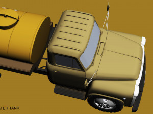 gaz 53 water tank 3Dモデル