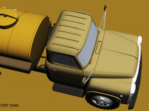 gaz 53 water tank 3D Model