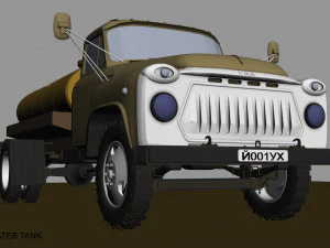 gaz 53 water tank 3D Model