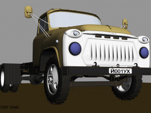 gaz 53 water tank 3Dモデル
