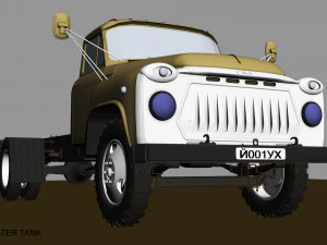 gaz 53 water tank 3D Model