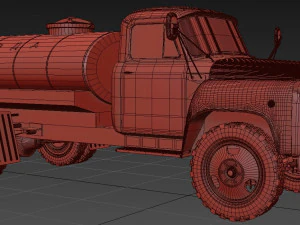 gaz 53 water tank 3D Model