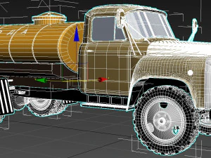 gaz 53 water tank 3D Model
