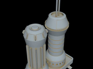 starship detail 1 3D Model
