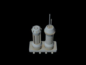 starship detail 1 3D Model