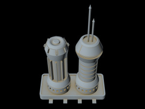 starship detail 1 3D Модель