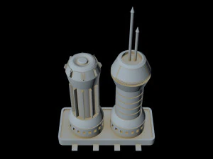 starship detail 1 3D Model