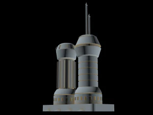 starship detail 1 3D Model