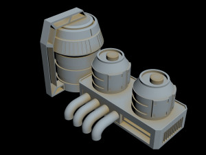 starship detail 2 3D Model