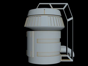 starship detail 2 3D Model