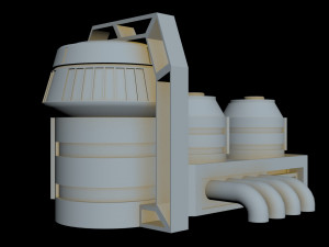 starship detail 2 3D Model