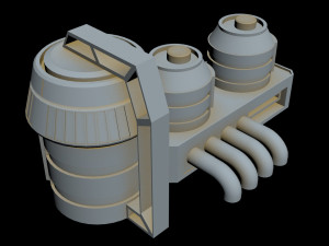 starship detail 2 3D Model
