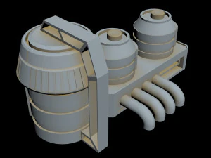starship detail 2 3D Model