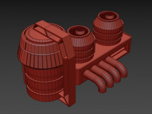 starship detail 2 3D Model