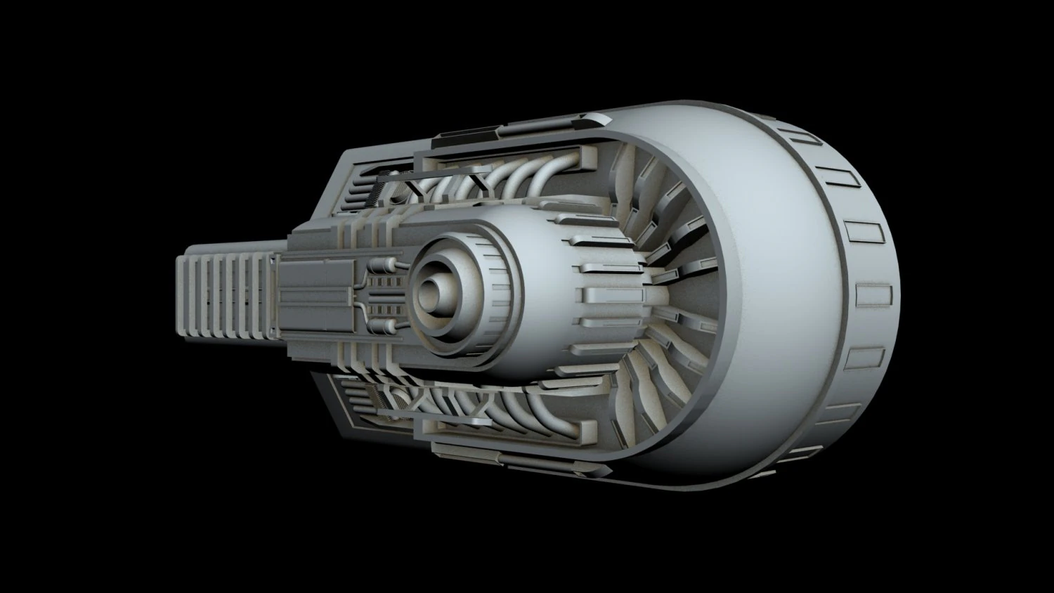 detalhe da nave estelar 3 Modelo 3D .c4d .max .obj .3ds .fbx .stl .blend 