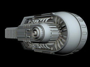 starship detail 3 3D Model