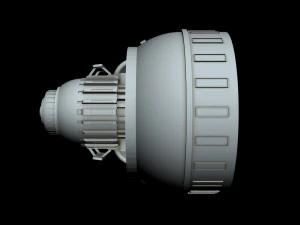 detalhe da nave estelar 3 Modelo 3D