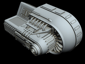 starship detail 3 Model 3D